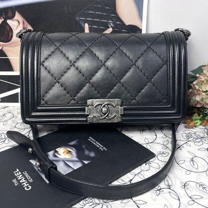 Chanel Quilted Boy Chain Shoulder Bag — view 2