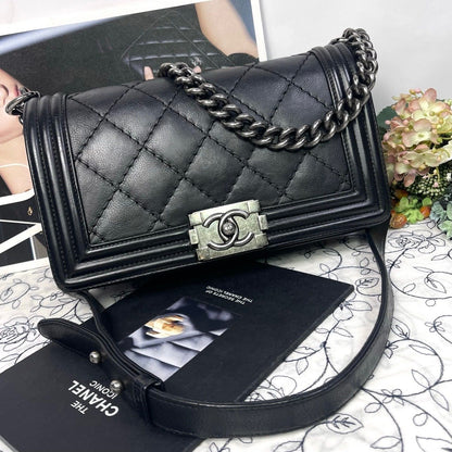 Chanel Quilted Boy Chain Shoulder Bag