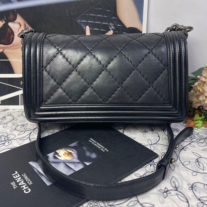 Chanel Quilted Boy Chain Shoulder Bag — view 3