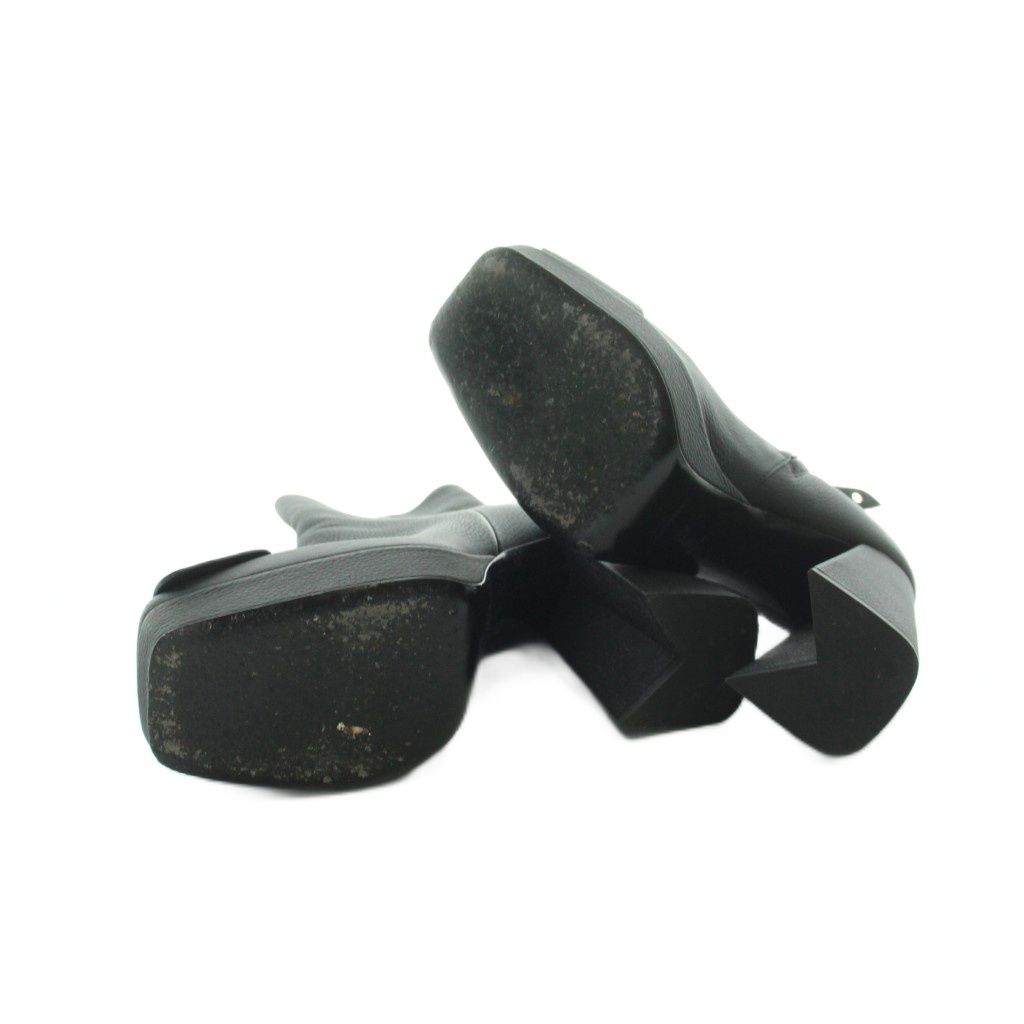 Louis Vuitton Shake Platform Ankle Boots Short Square Toe Leather Logo Side — view 5