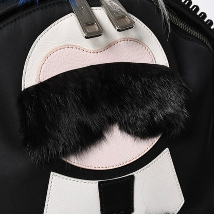Fendi Karl Lagerfeld Carlito Backpack Nylon Black Monster — view 5