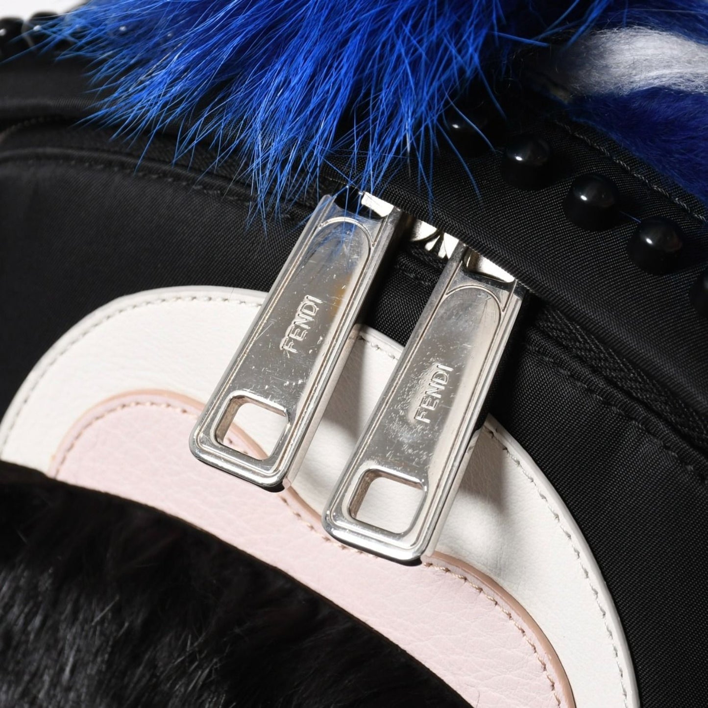 Fendi Karl Lagerfeld Carlito Backpack Nylon Black Monster — view 7