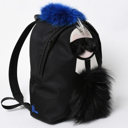Fendi Karl Lagerfeld Carlito Backpack Nylon Black Monster — view 3