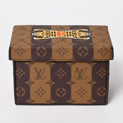 Louis Vuitton Card Box NIGO Tiger Monogram Canvas Brown Gold Limited Shoulder — view 2