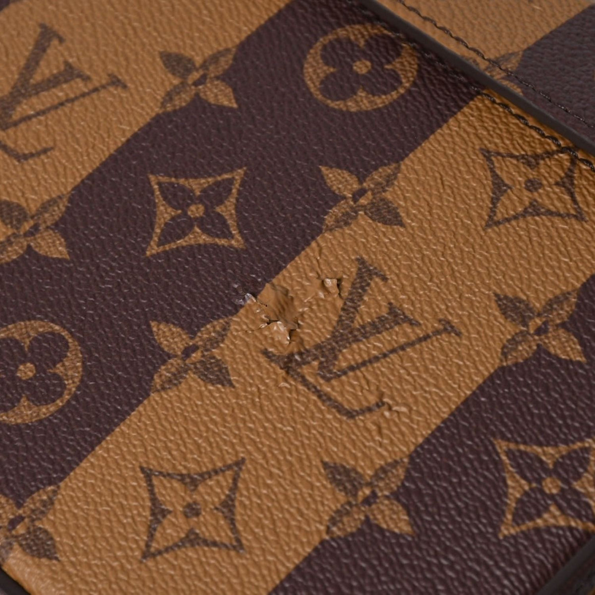 Louis Vuitton Card Box NIGO Tiger Monogram Canvas Brown Gold Limited Shoulder — view 8