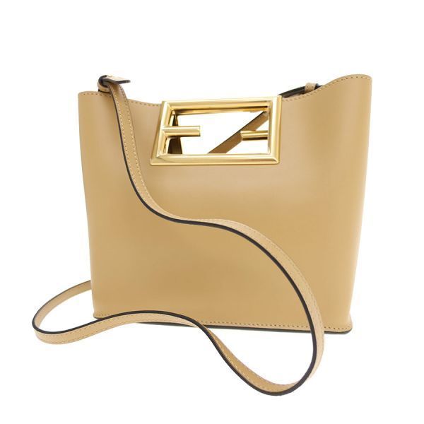 Fendi Way Small Shoulder Bag Beige