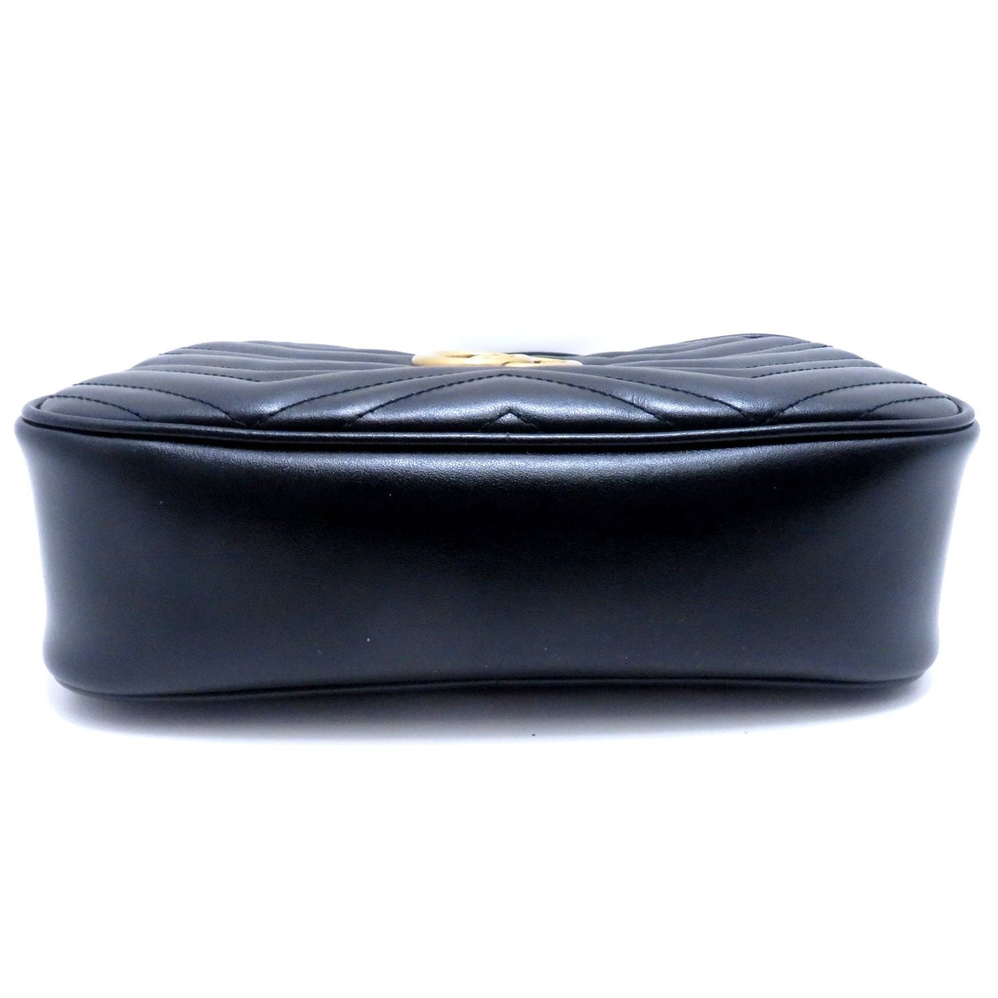 Gucci GG Marmont Shoulder Bag Black Leather — view 4