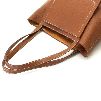 Hermes Cabas Sellier 31 Gold Tote Taurillon Clemence — view 4