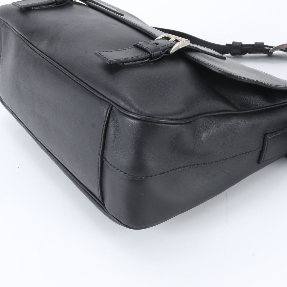 Prada Leather Shoulder Bag Crossbody Messenger Business — view 4