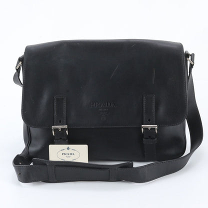 Prada Leather Shoulder Bag Crossbody Messenger Business