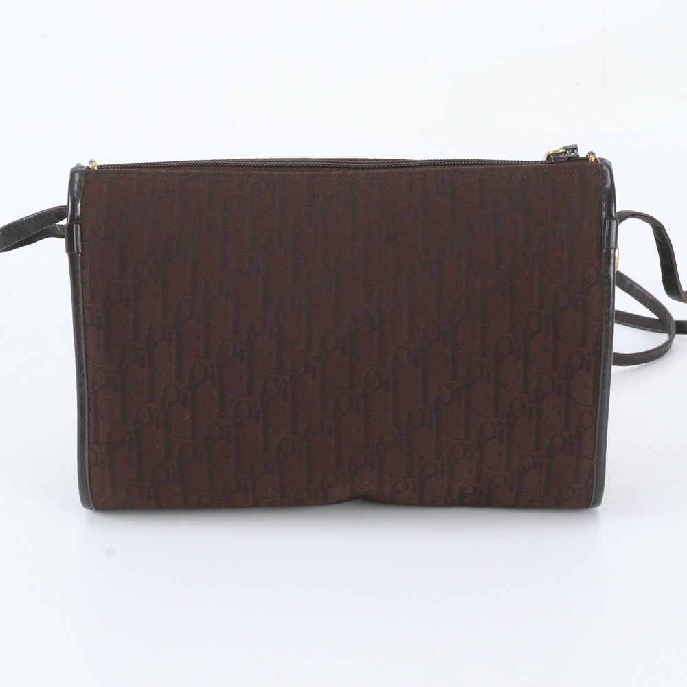 Dior Vintage Trotter Leather Shoulder Bag — view 3