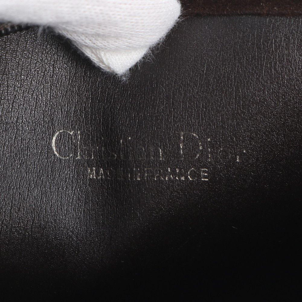 Dior Vintage Trotter Leather Shoulder Bag — view 8