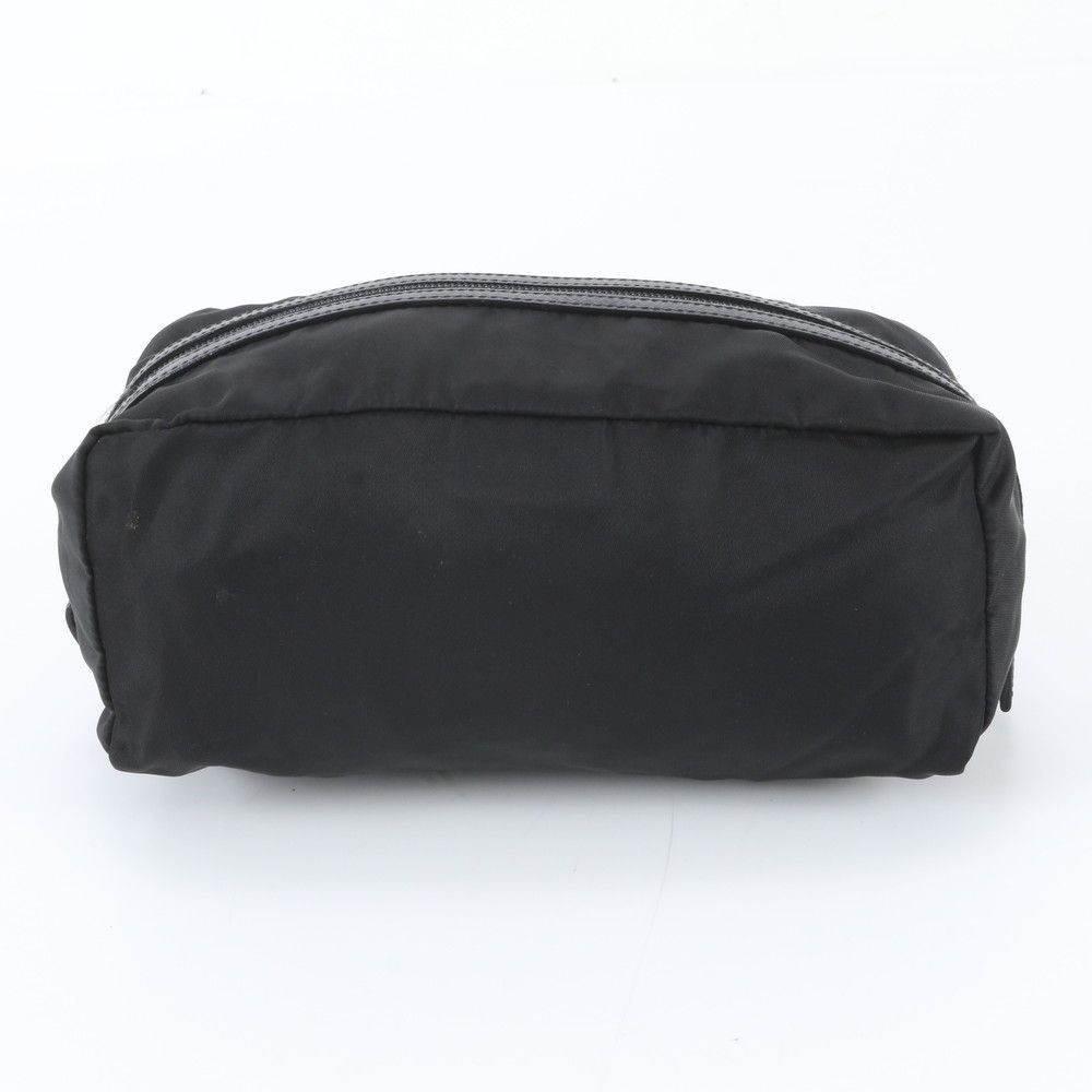 Prada Tessuto Nylon Saffiano Leather Pouch Mini Clutch — view 2