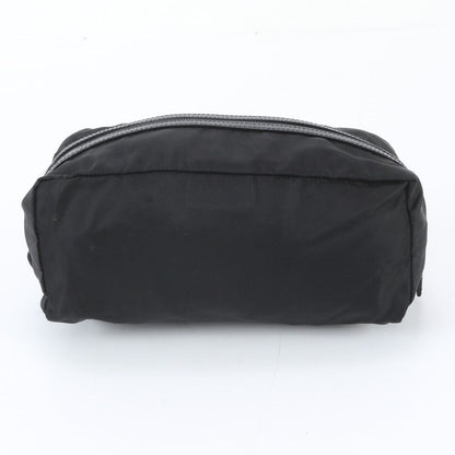 Prada Tessuto Nylon Saffiano Leather Pouch Mini Clutch — view 2