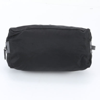 Prada Tessuto Nylon Saffiano Leather Pouch Mini Clutch — view 4