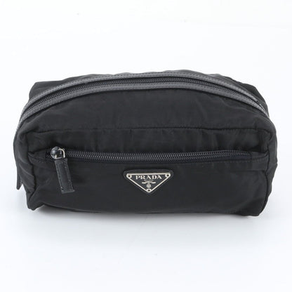 Prada Tessuto Nylon Saffiano Leather Pouch Mini Clutch