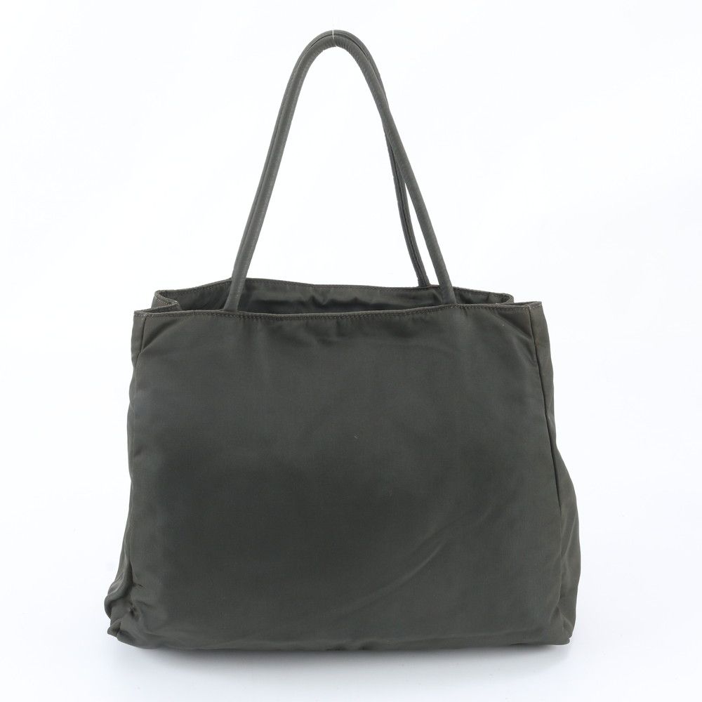 Prada Tessuto Nylon Triangle Logo Tote — view 3
