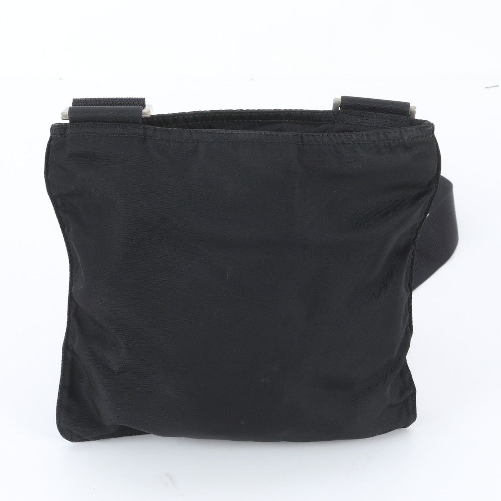 Prada Tessuto Nylon Triangle Logo Shoulder Bag Crossbody Black — view 3