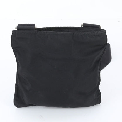 Prada Tessuto Nylon Triangle Logo Shoulder Bag Crossbody Black — view 3