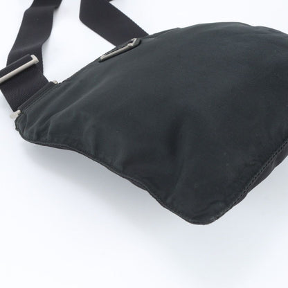 Prada Tessuto Nylon Triangle Logo Shoulder Bag Crossbody Black — view 6