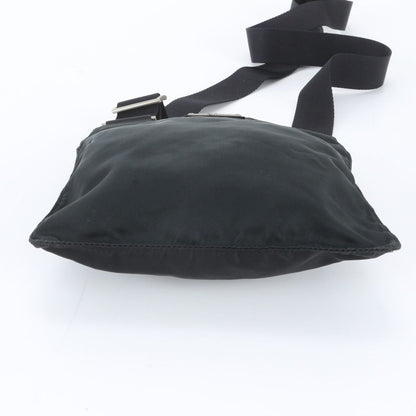 Prada Tessuto Nylon Triangle Logo Shoulder Bag Crossbody Black — view 5