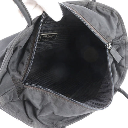 Prada Tessuto Nylon Triangle Logo Tote Shoulder Hand Black — view 7