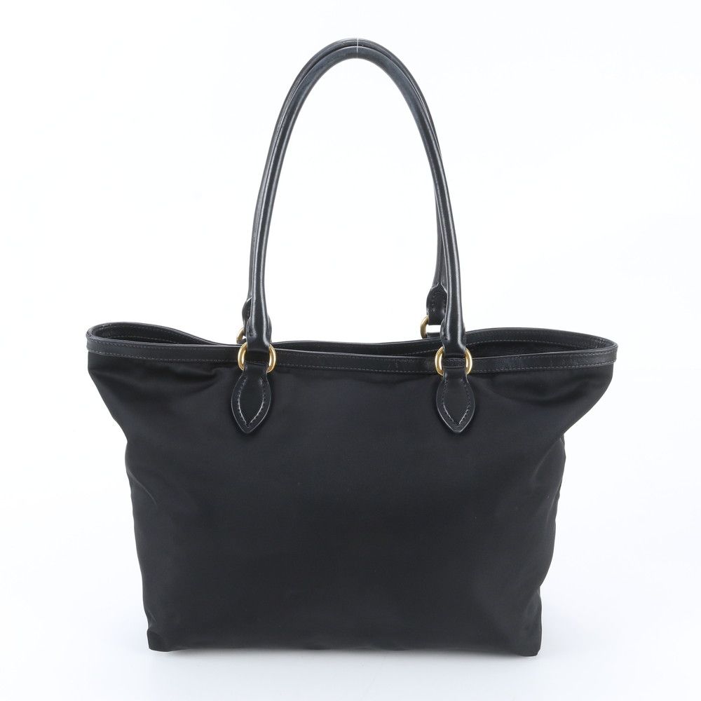 Prada Tessuto Nylon Leather Tote — view 3
