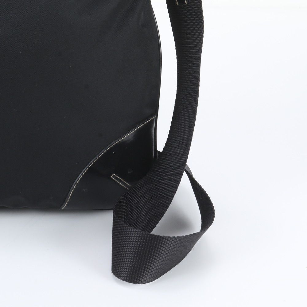 Prada Tessuto Nylon Leather Shoulder Bag Crossbody Black — view 2