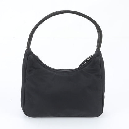 Prada Tessuto Nylon Triangle Logo Handbag Black Brands — view 3