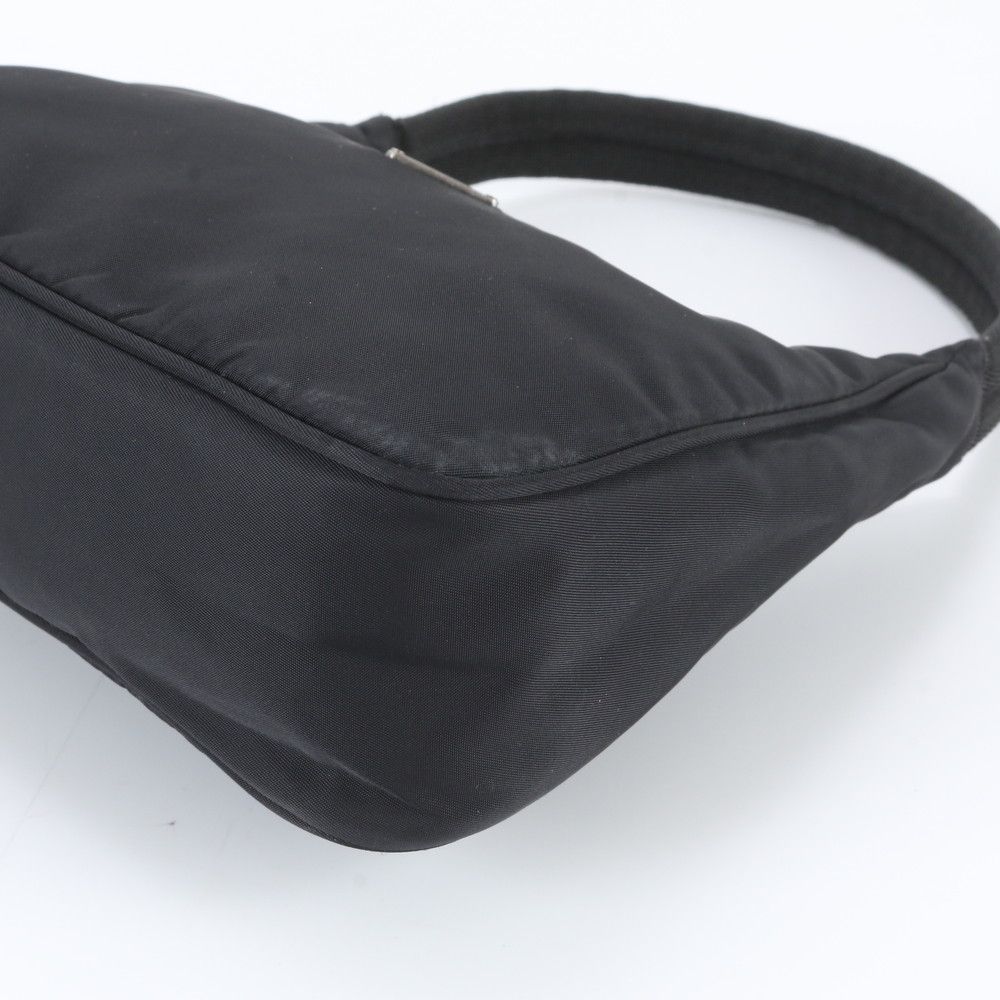 Prada Tessuto Nylon Triangle Logo Handbag Black Brands — view 4