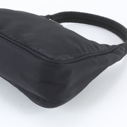 Prada Tessuto Nylon Triangle Logo Handbag Black Brands — view 4