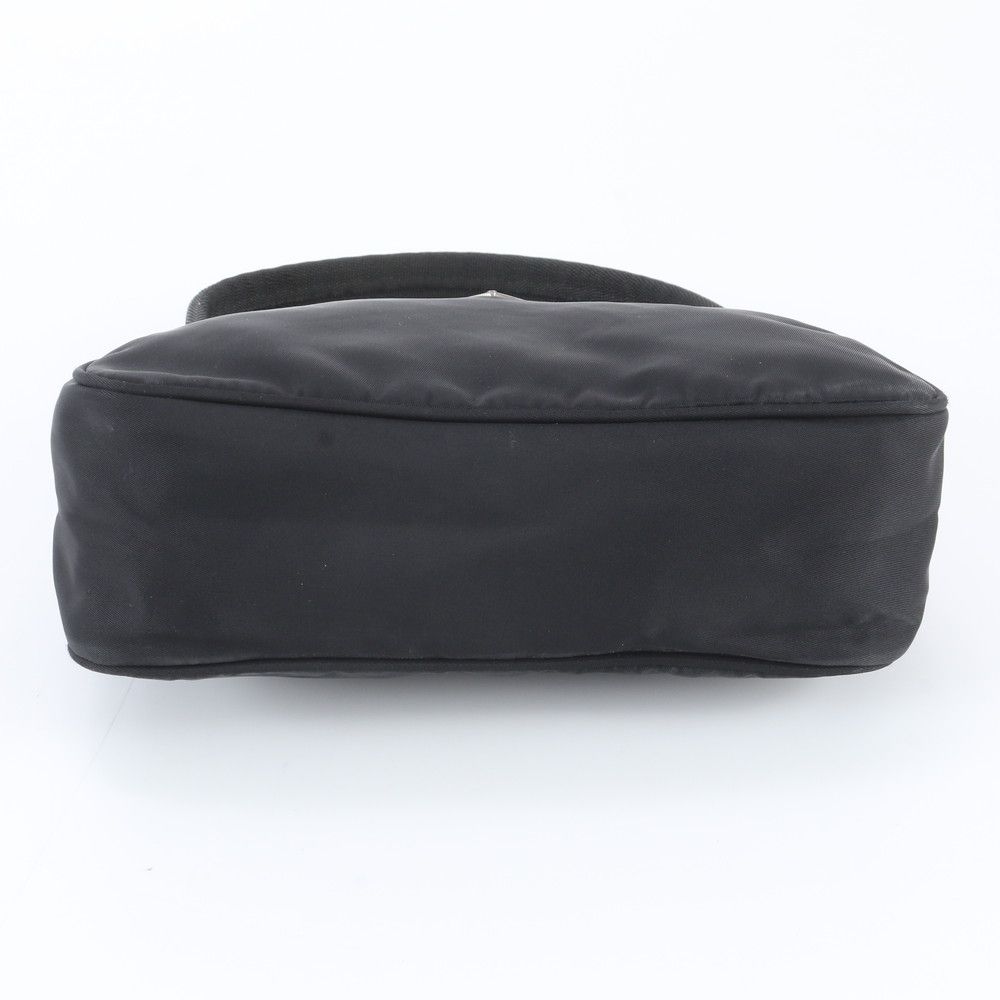 Prada Tessuto Nylon Triangle Logo Handbag Black Brands — view 5