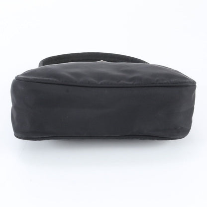 Prada Tessuto Nylon Triangle Logo Handbag Black Brands — view 5