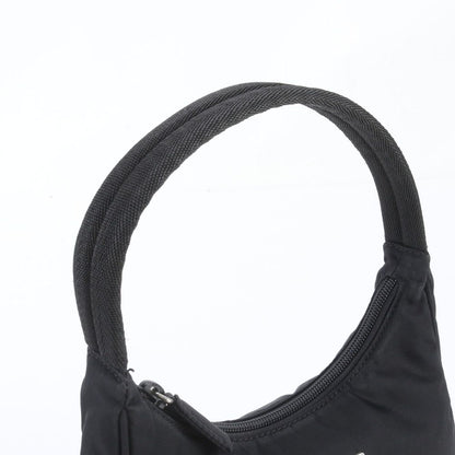 Prada Tessuto Nylon Triangle Logo Handbag Black Brands — view 2