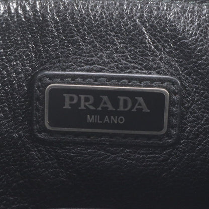 Prada Saffiano Leather Clutch Pouch Navy — view 7