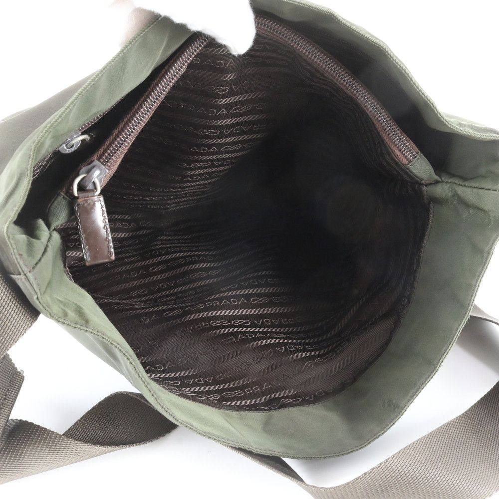 Prada Tessuto Nylon Triangle Logo Shoulder Bag Crossbody Messenger Business — view 7