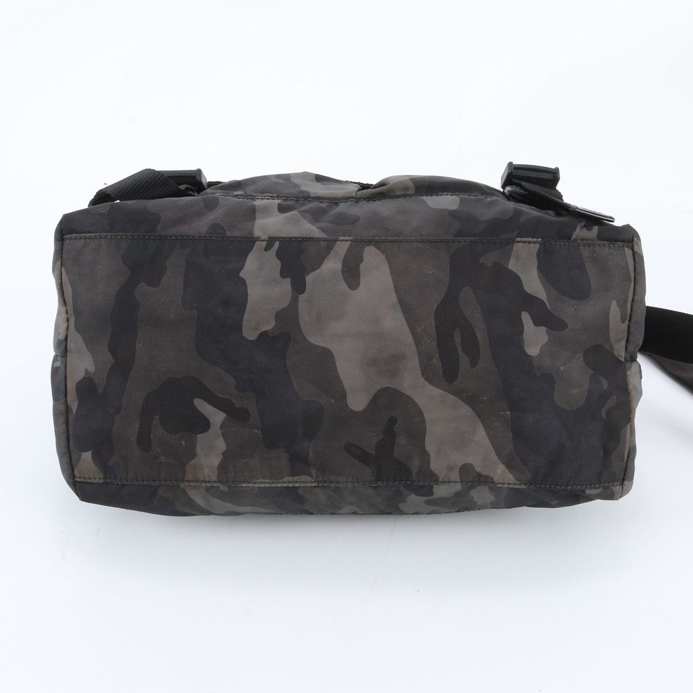 Prada Tessuto Nylon Camouflage Leather Shoulder Bag Crossbody Messenger — view 5
