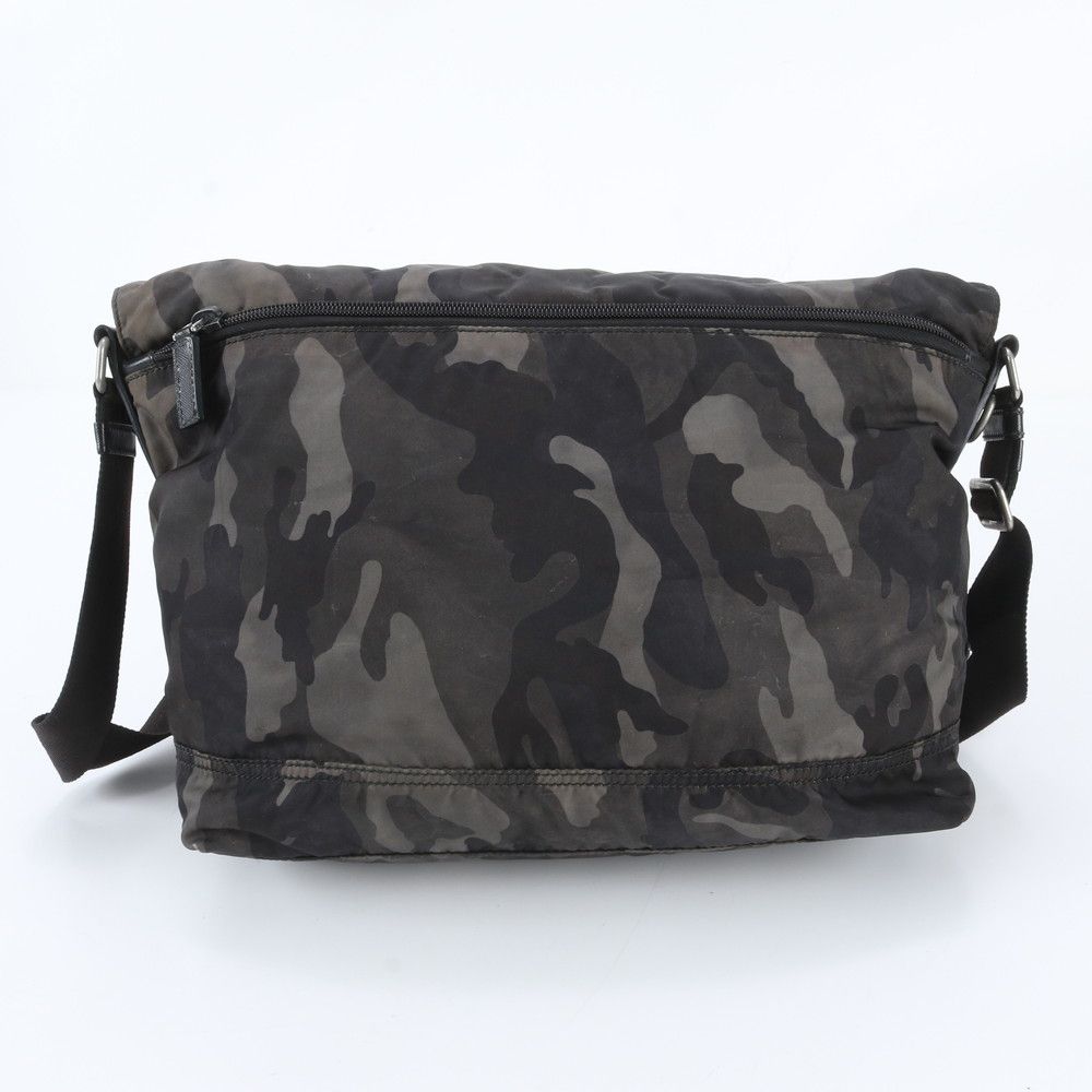 Prada Tessuto Nylon Camouflage Leather Shoulder Bag Crossbody Messenger — view 3