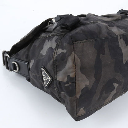 Prada Tessuto Nylon Camouflage Leather Shoulder Bag Crossbody Messenger — view 6