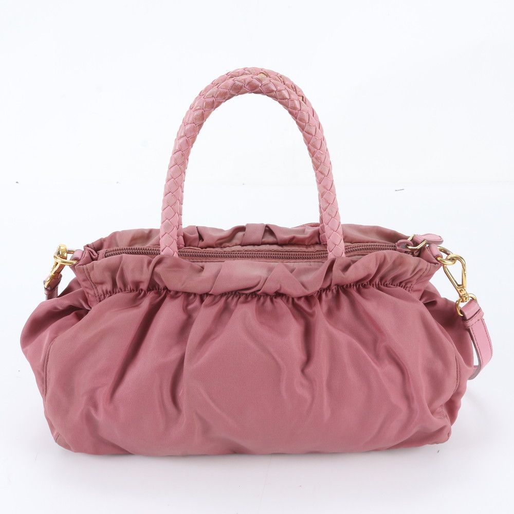 Prada Tessuto Nylon Leather 2-Way Shoulder Bag — view 3