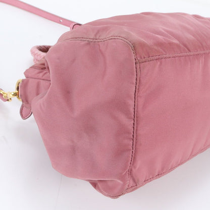 Prada Tessuto Nylon Leather 2-Way Shoulder Bag — view 6