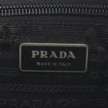 Prada Tessuto Nylon Saffiano Leather Shoulder Bag Crossbody Messenger Black — view 8