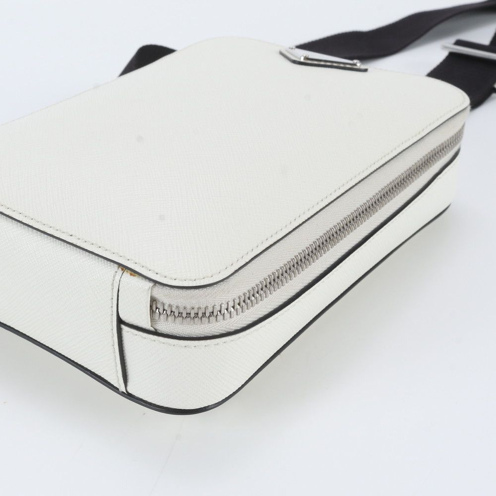 Prada Saffiano Leather 2-Way Belt Bag Crossbody Body Waist Pouch — view 4