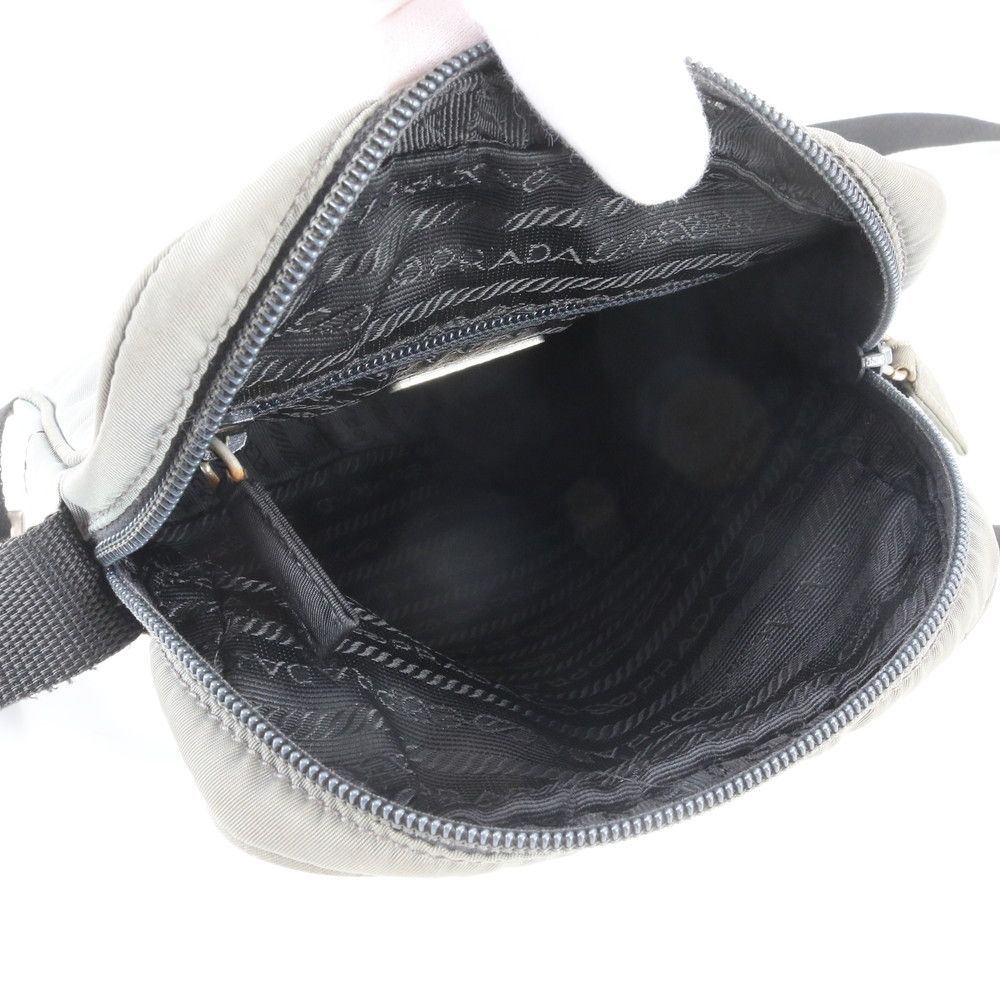 Prada Tessuto Nylon Shoulder Bag Khaki Crossbody Messenger Business — view 7