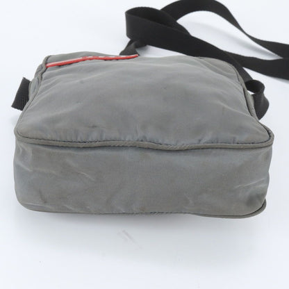 Prada Tessuto Nylon Shoulder Bag Khaki Crossbody Messenger Business — view 5