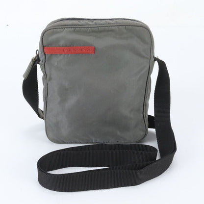 Prada Tessuto Nylon Shoulder Bag Khaki Crossbody Messenger Business