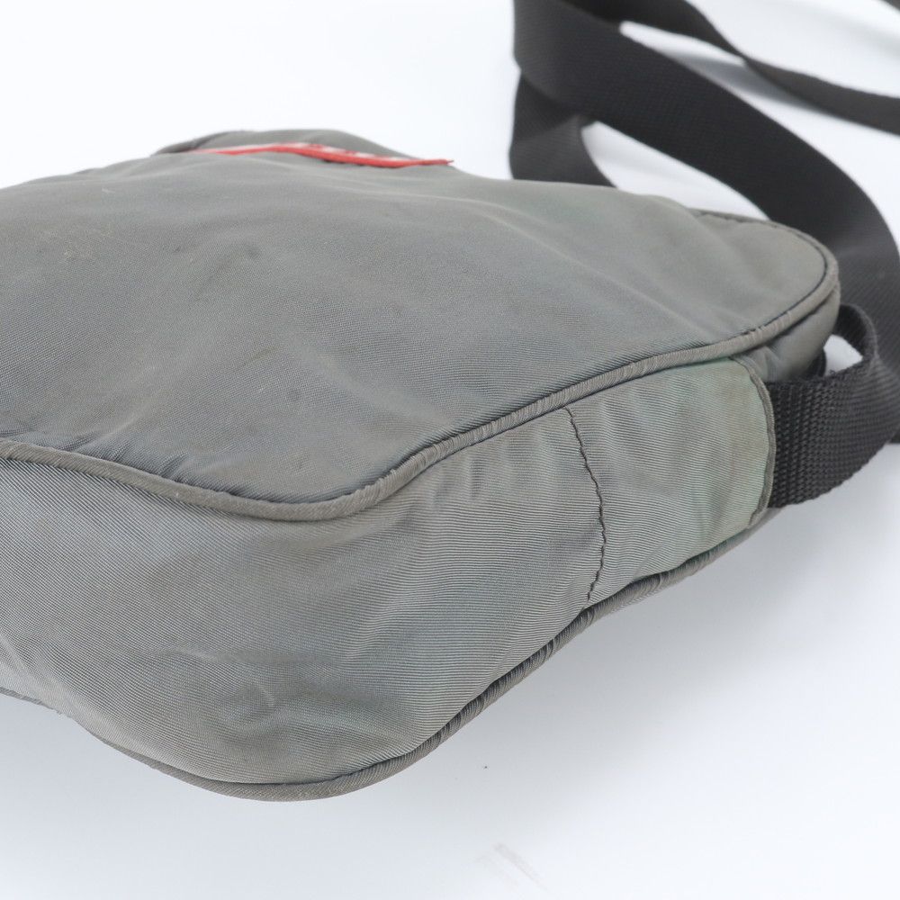 Prada Tessuto Nylon Shoulder Bag Khaki Crossbody Messenger Business — view 4