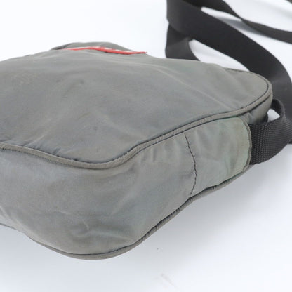 Prada Tessuto Nylon Shoulder Bag Khaki Crossbody Messenger Business — view 4
