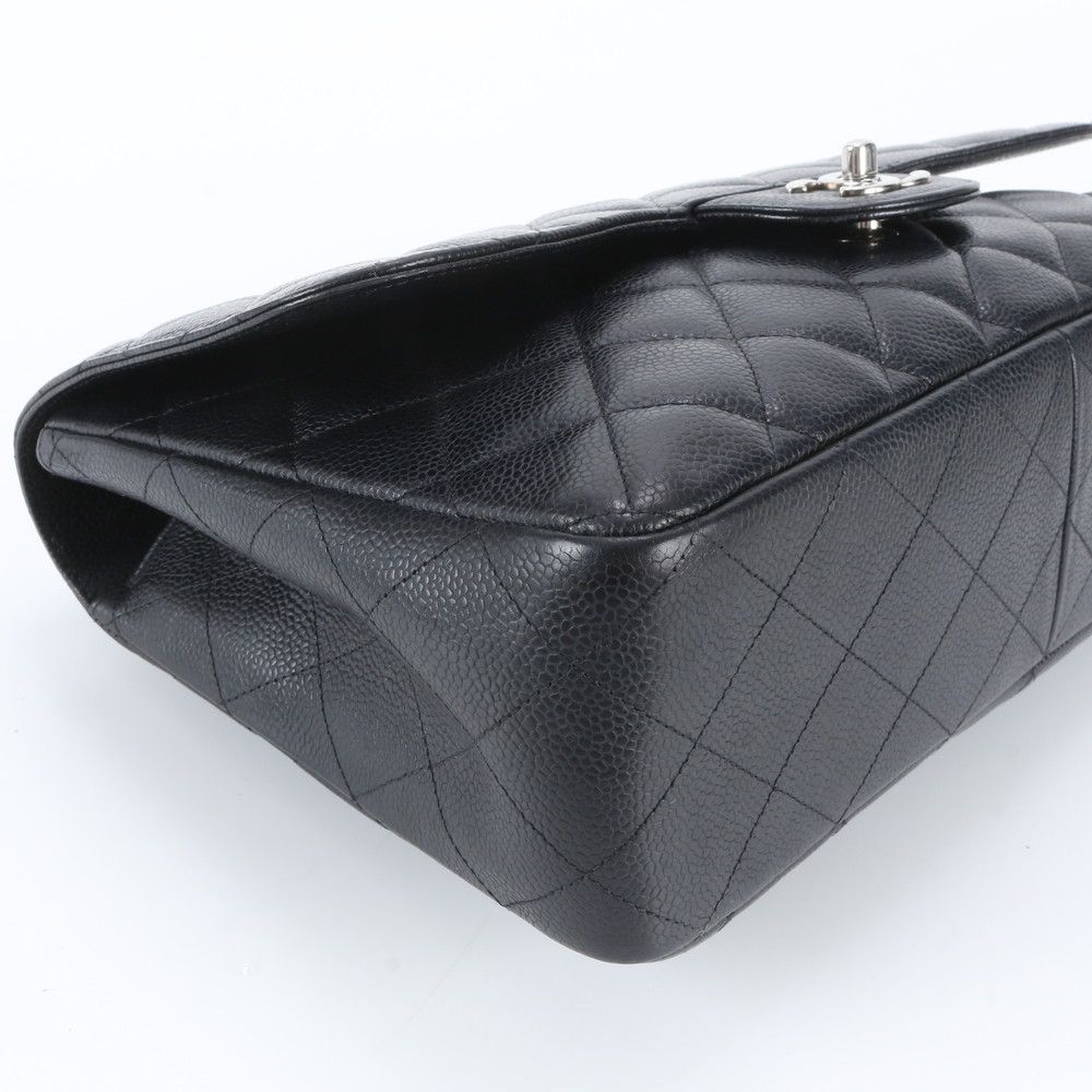 Chanel Big Quilted Caviar Leather 2-Way Shoulder Bag — view 7