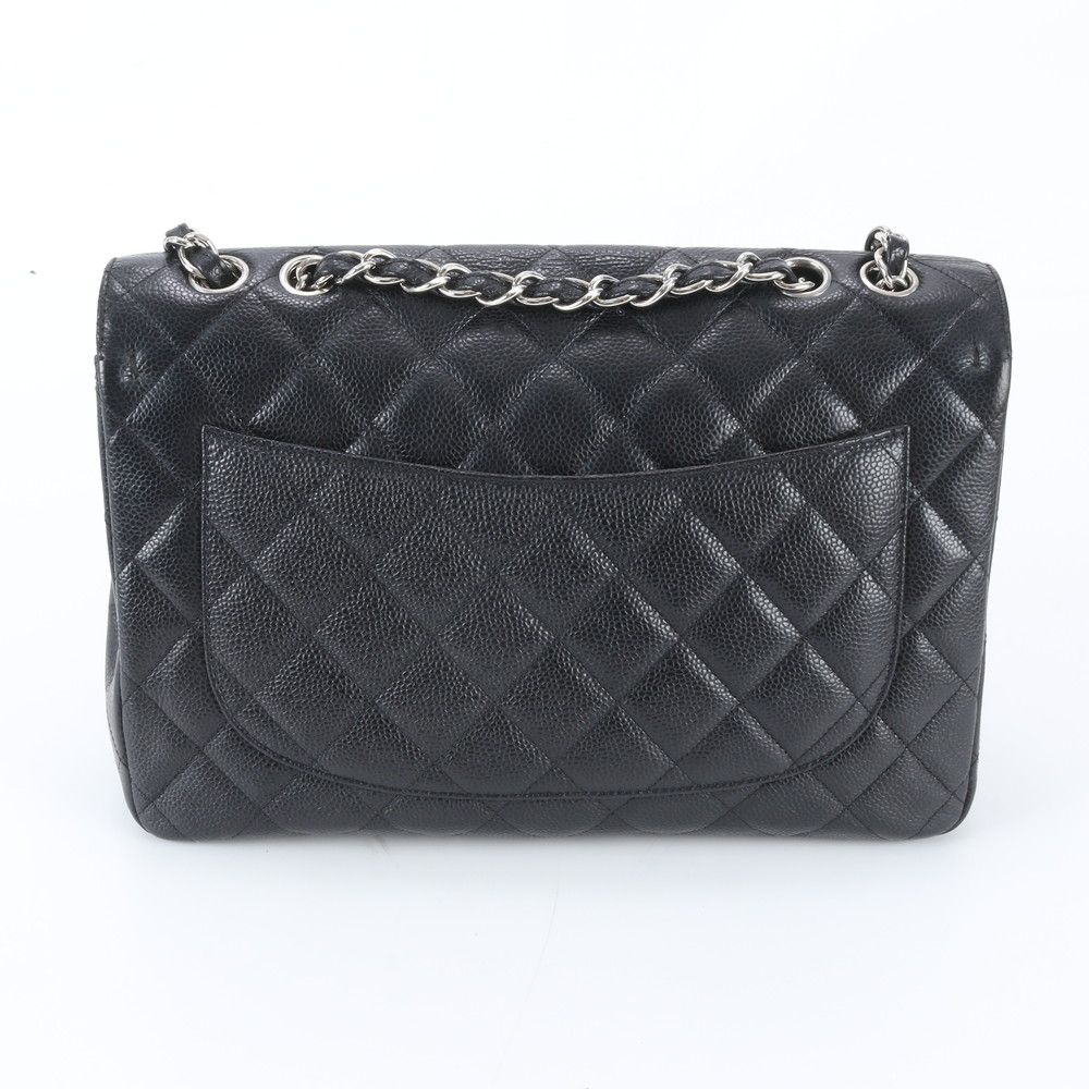 Chanel Big Quilted Caviar Leather 2-Way Shoulder Bag — view 4